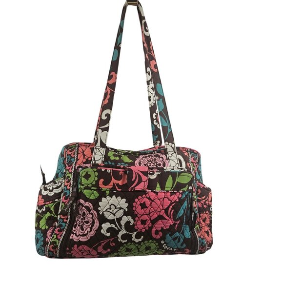Vera Bradley Handbags - Vera Bradley Diaper Bag Lola Retired Pattern Changing Pad Inner Outer Pockets